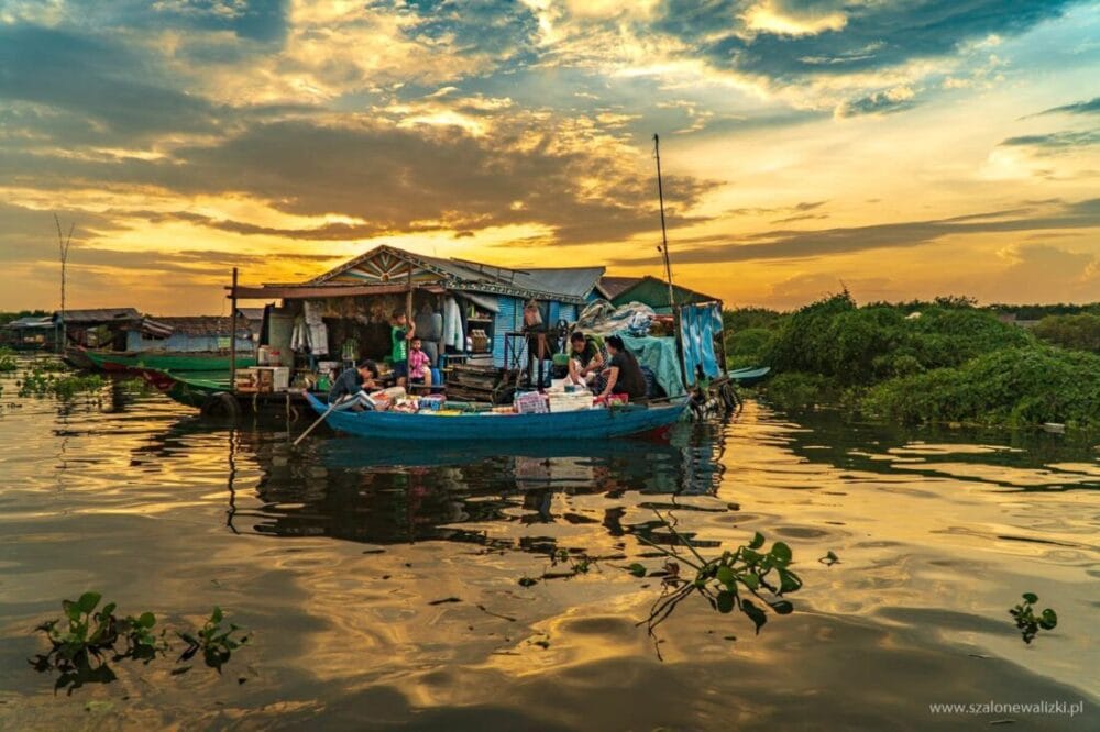 tonle sap w kambodży